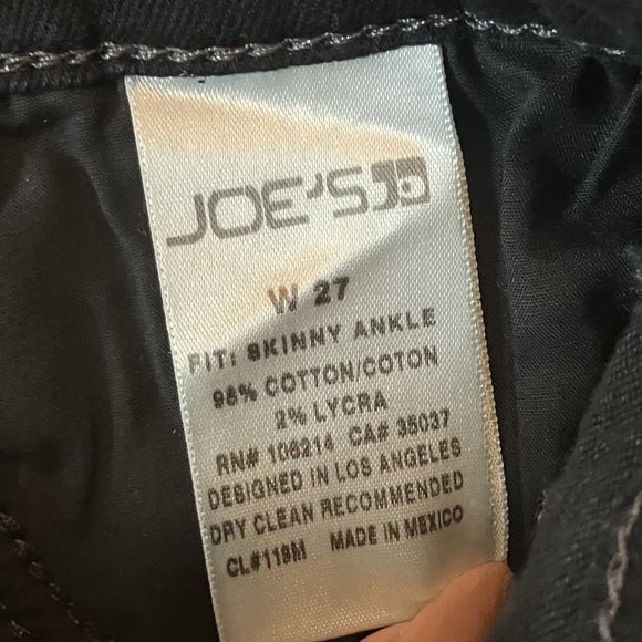 NWT, Joe's Tabitha Womens Size 27 (4) Jeans Mid Rise Skinny Ankle Dark Denim - Picture 5 of 9